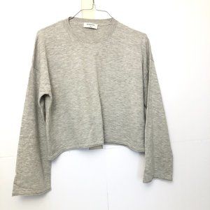 Aritzia Babaton Gray Cropped Top Sweater  Size M